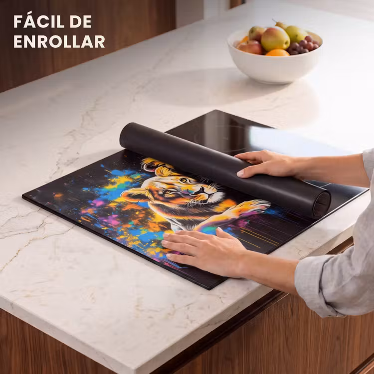 Protector de inducción - Leones - Pintura - Colores — 7