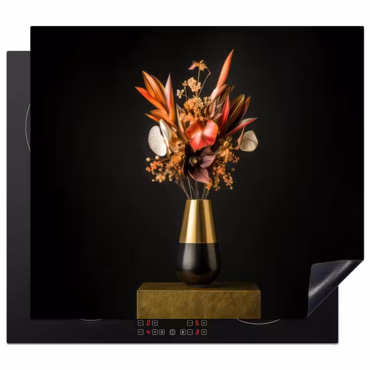 Protector de inducción - Exótico - Ramo - Jarrón - Oro — 1