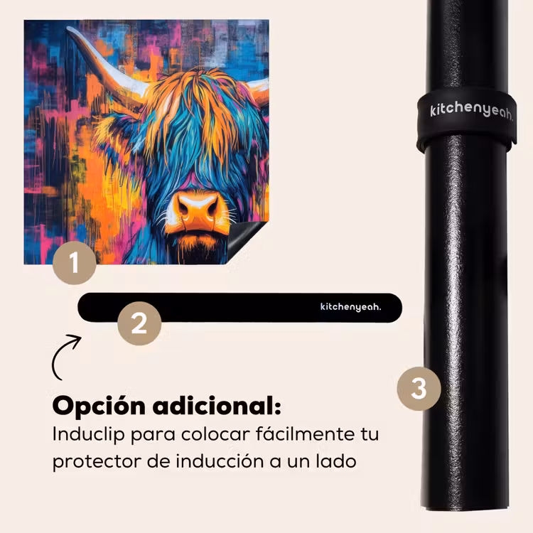 Protector de inducción - Highlander escocés - Abstracto - Colorido — 8