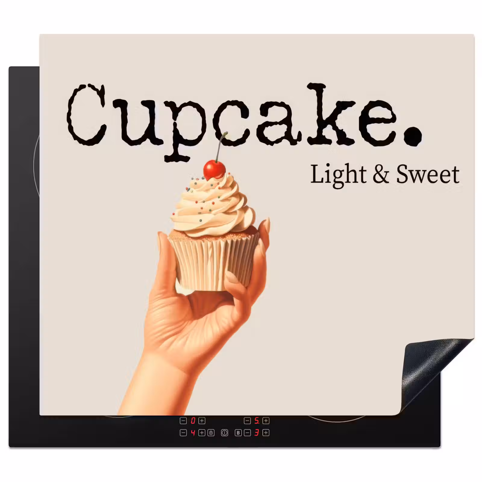 Protector de inducción - Cupcake - Dulce - Cereza — 1