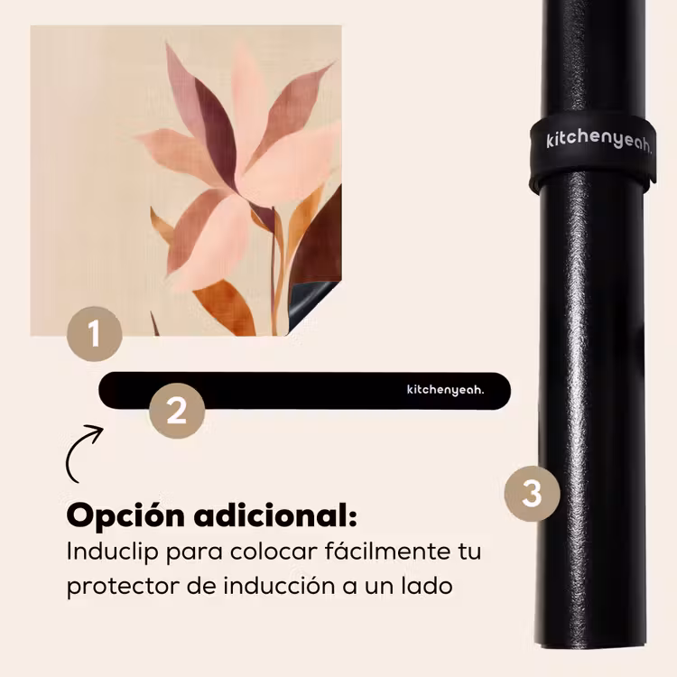 Protector de inducción - Flores - Pétalos - Minimalista - Rosa — 8