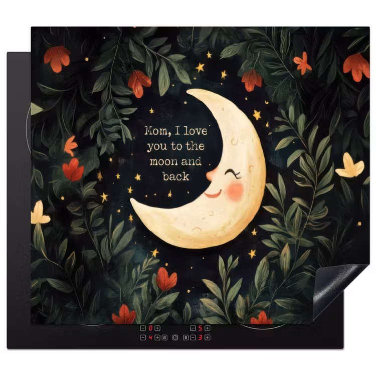 Protector de inducción - Luna - Cita - Flores - Estrellas — 1