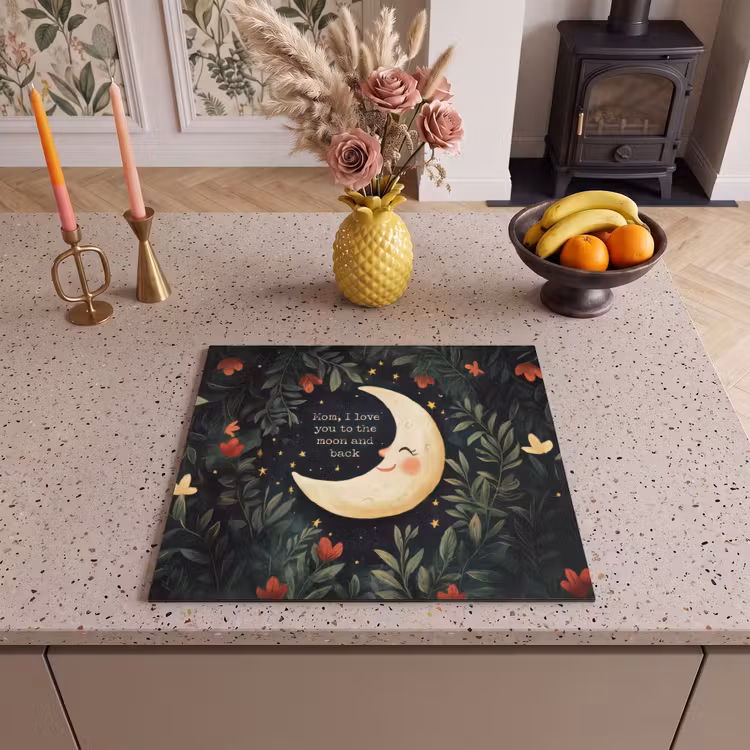 Protector de inducción - Luna - Cita - Flores - Estrellas — 3