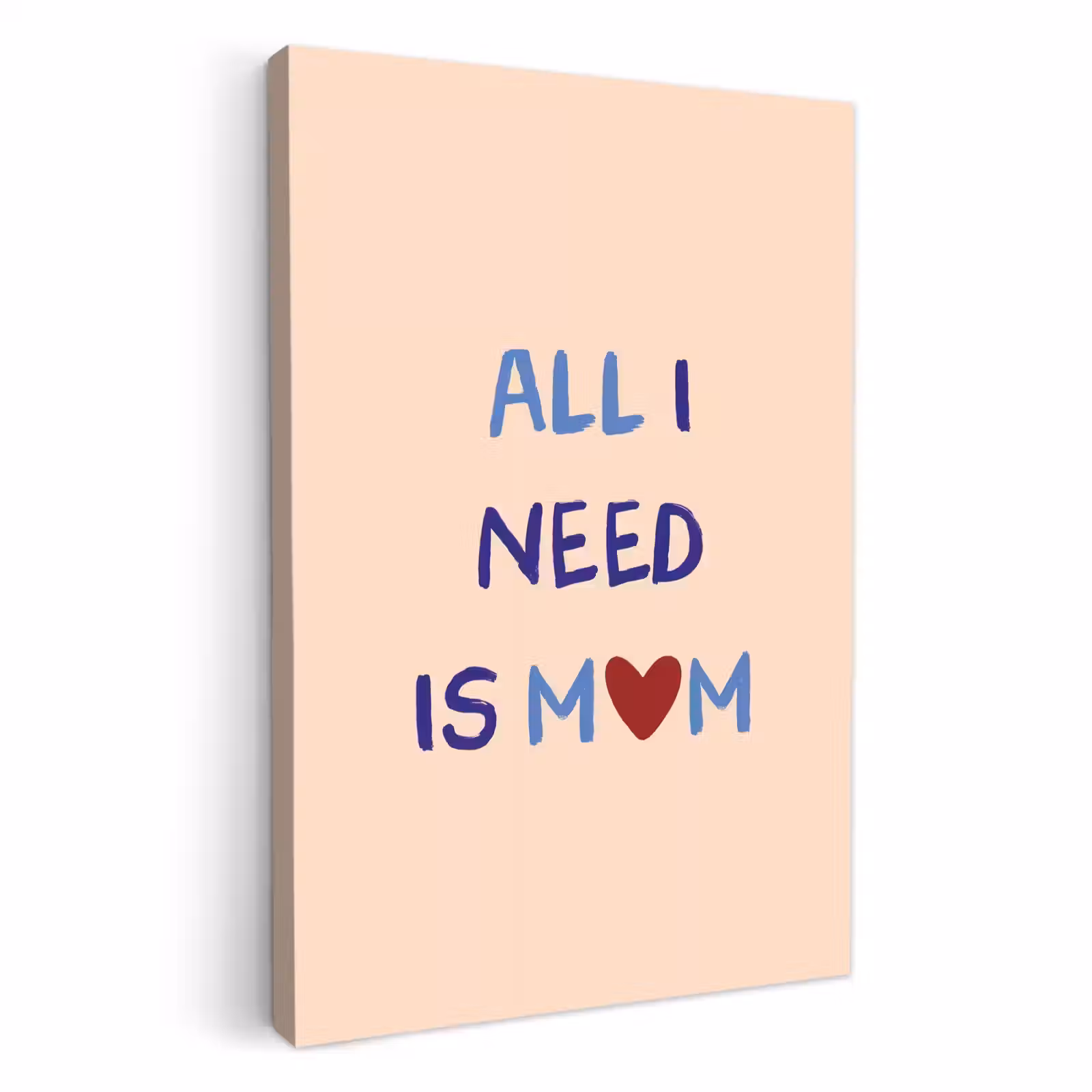 Lienzos decorativos - Madre - Texto - Corazón - Rojo — 1