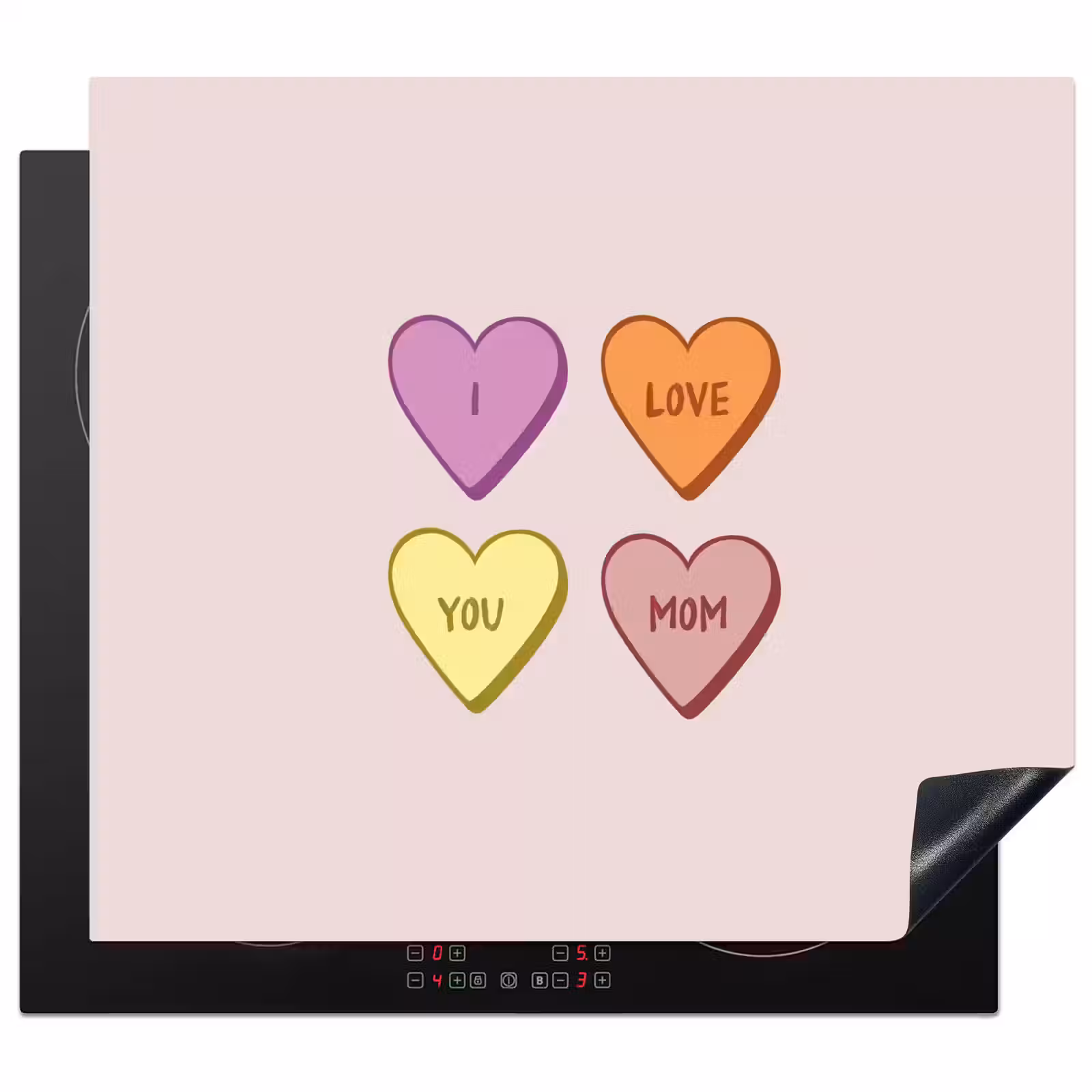 Protector de inducción - Corazones - Pastel - Amor - Madre — 1