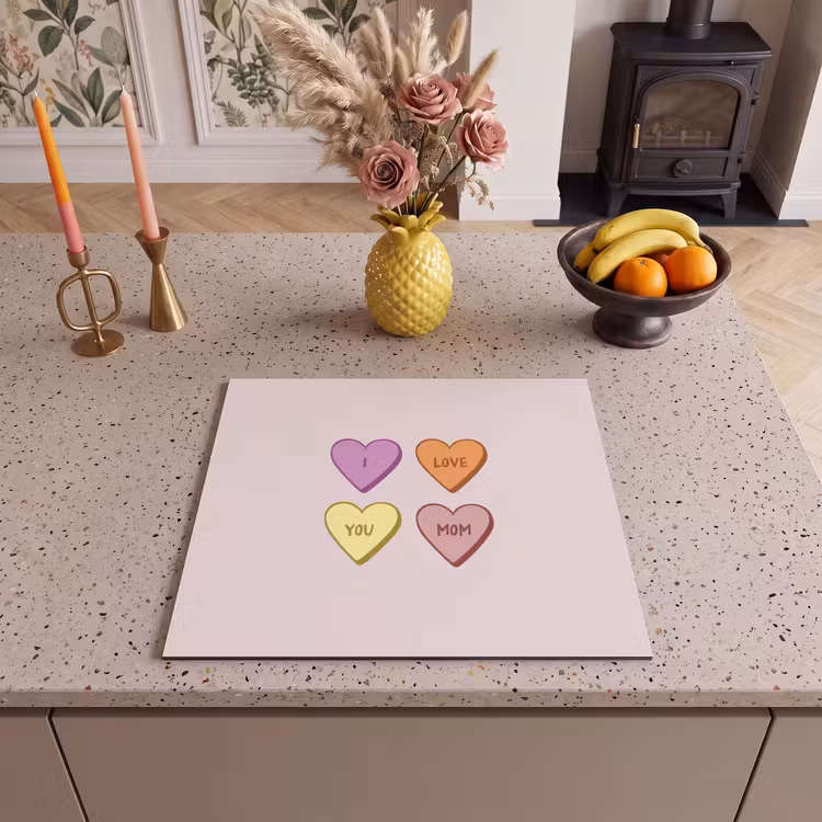 Protector de inducción - Corazones - Pastel - Amor - Madre — 3