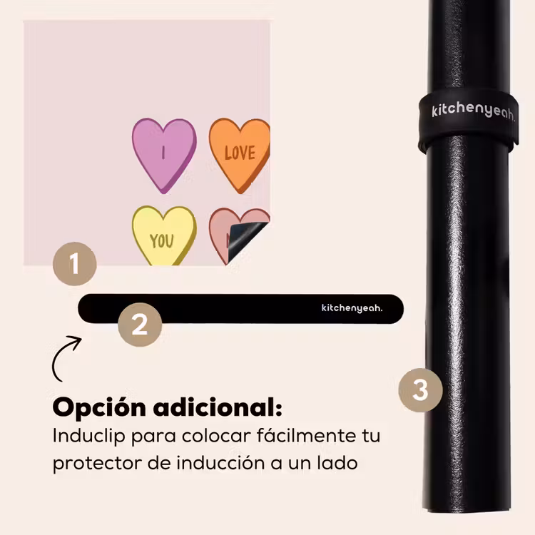 Protector de inducción - Corazones - Pastel - Amor - Madre — 8