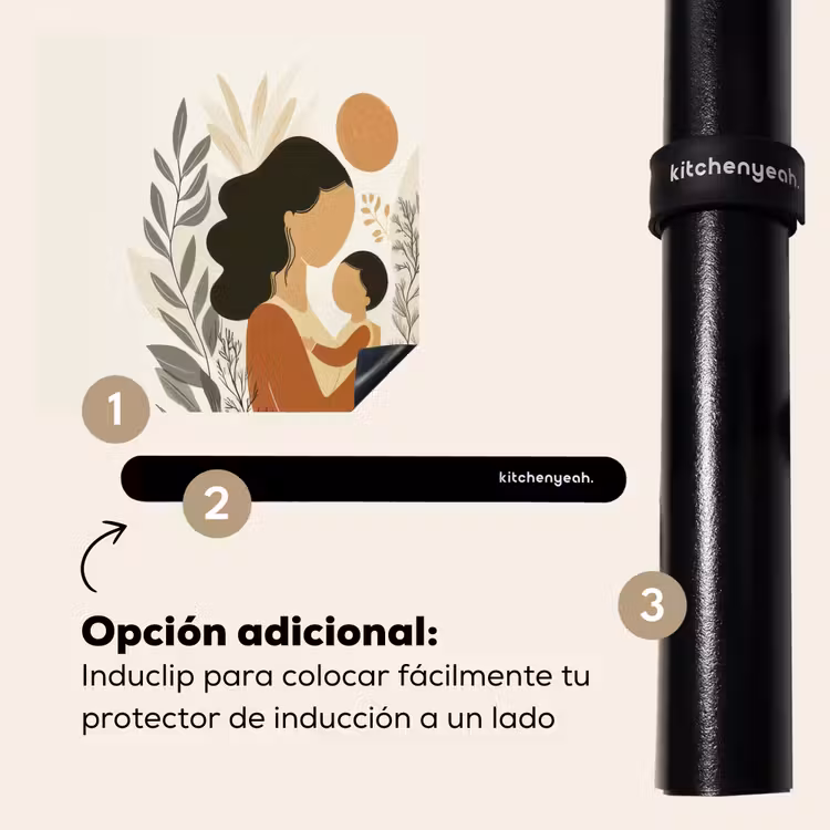 Protector de inducción - Ilustración - Madre - Hijo - Cariñoso — 8