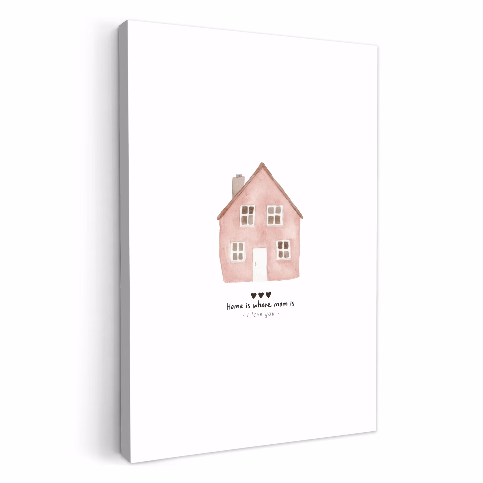 Lienzos decorativos - Cabaña - Rosa - Cita - Madre — 1