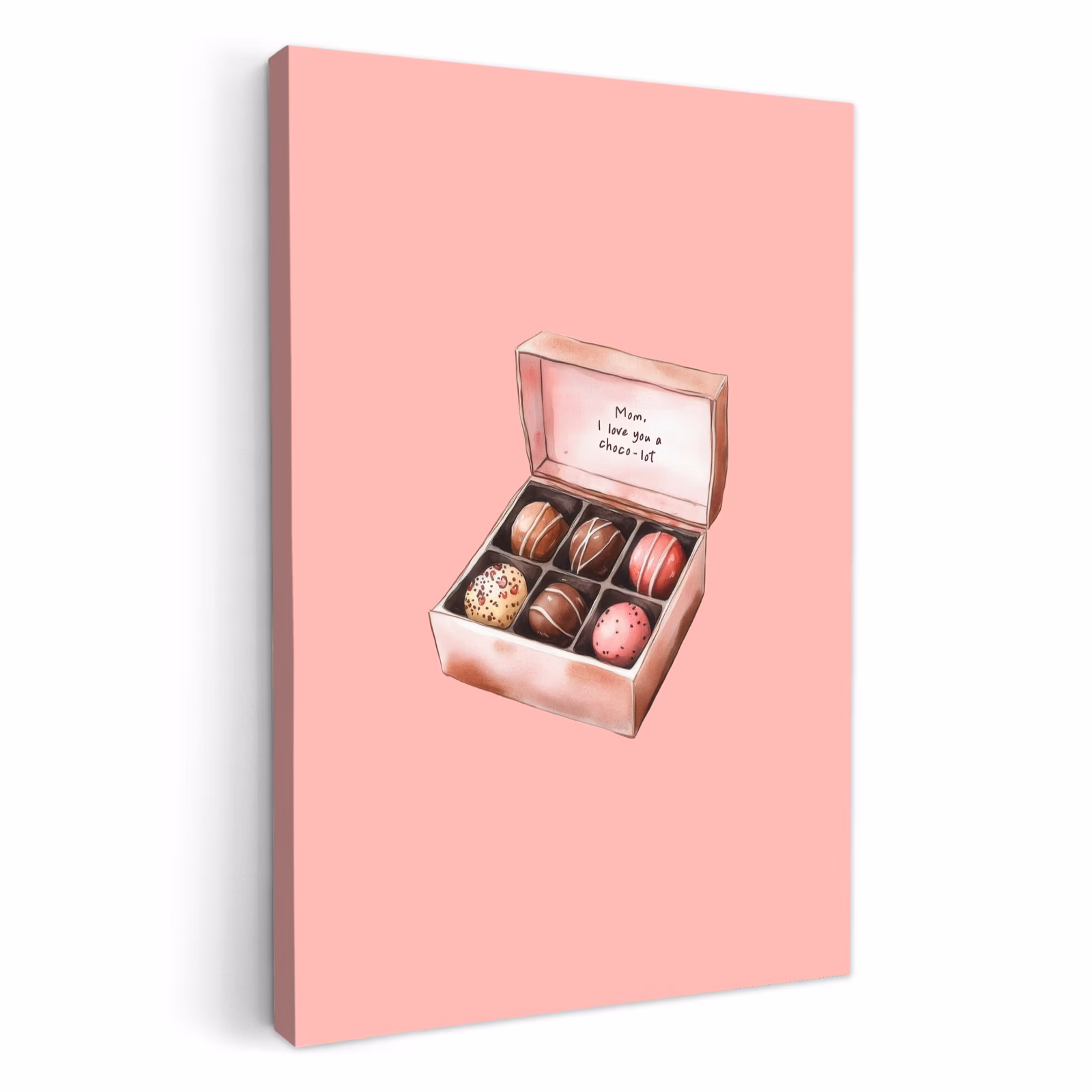 Lienzos decorativos - Caja - Bombones - Amar - Texto — 1