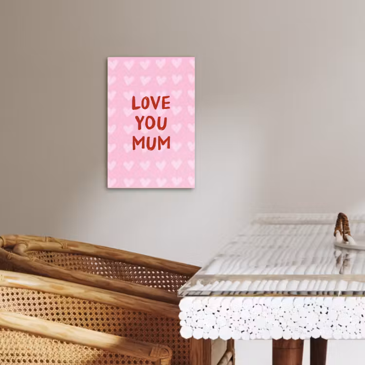 Lienzos decorativos - Amor - Cita - Madre - Rojo — 2