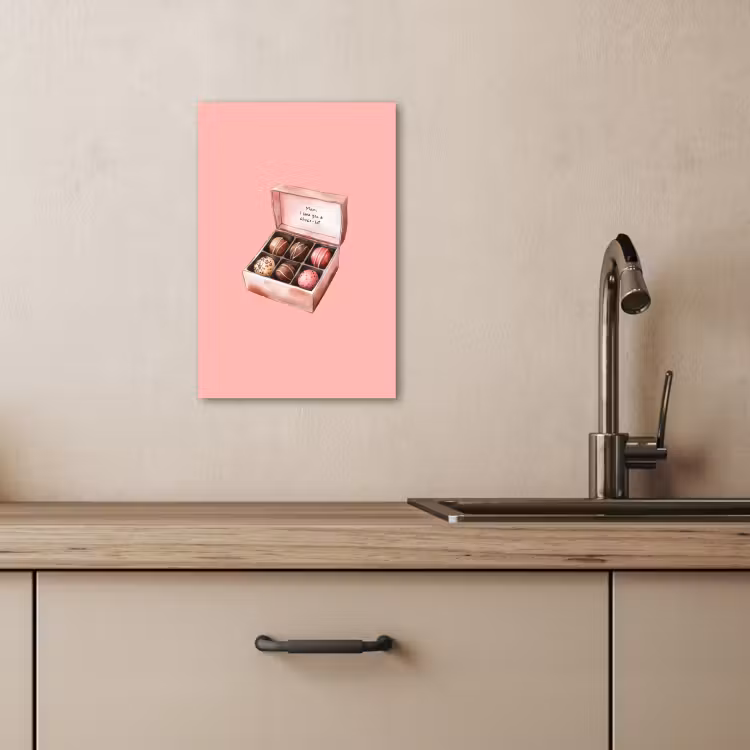 Lienzos decorativos - Caja - Bombones - Amar - Texto — 3