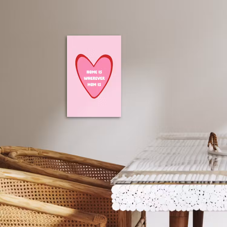 Lienzos decorativos - Cita - Madre - Rosa — 2