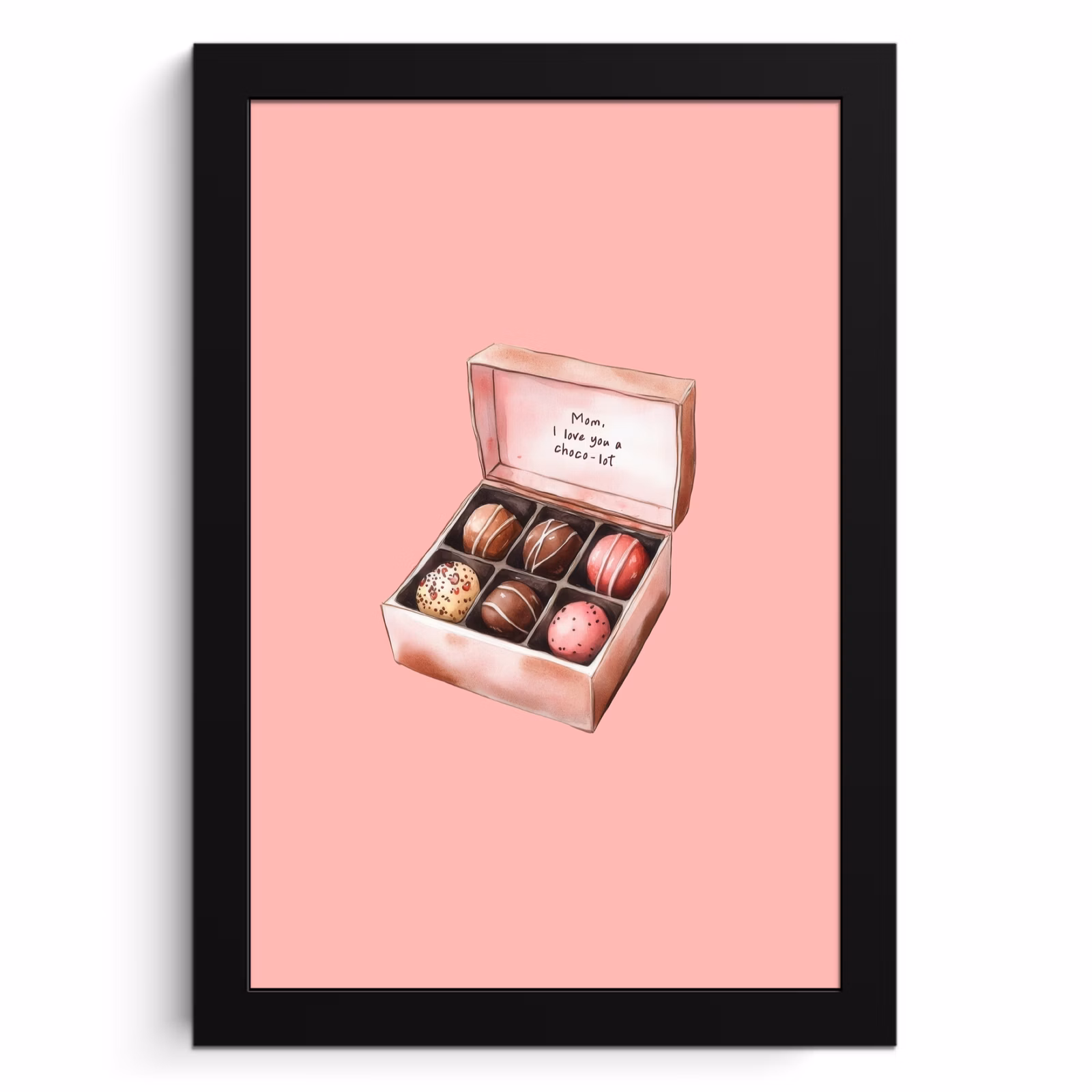 Cuadros enmarcados - Caja - Bombones - Amar - Texto — 1