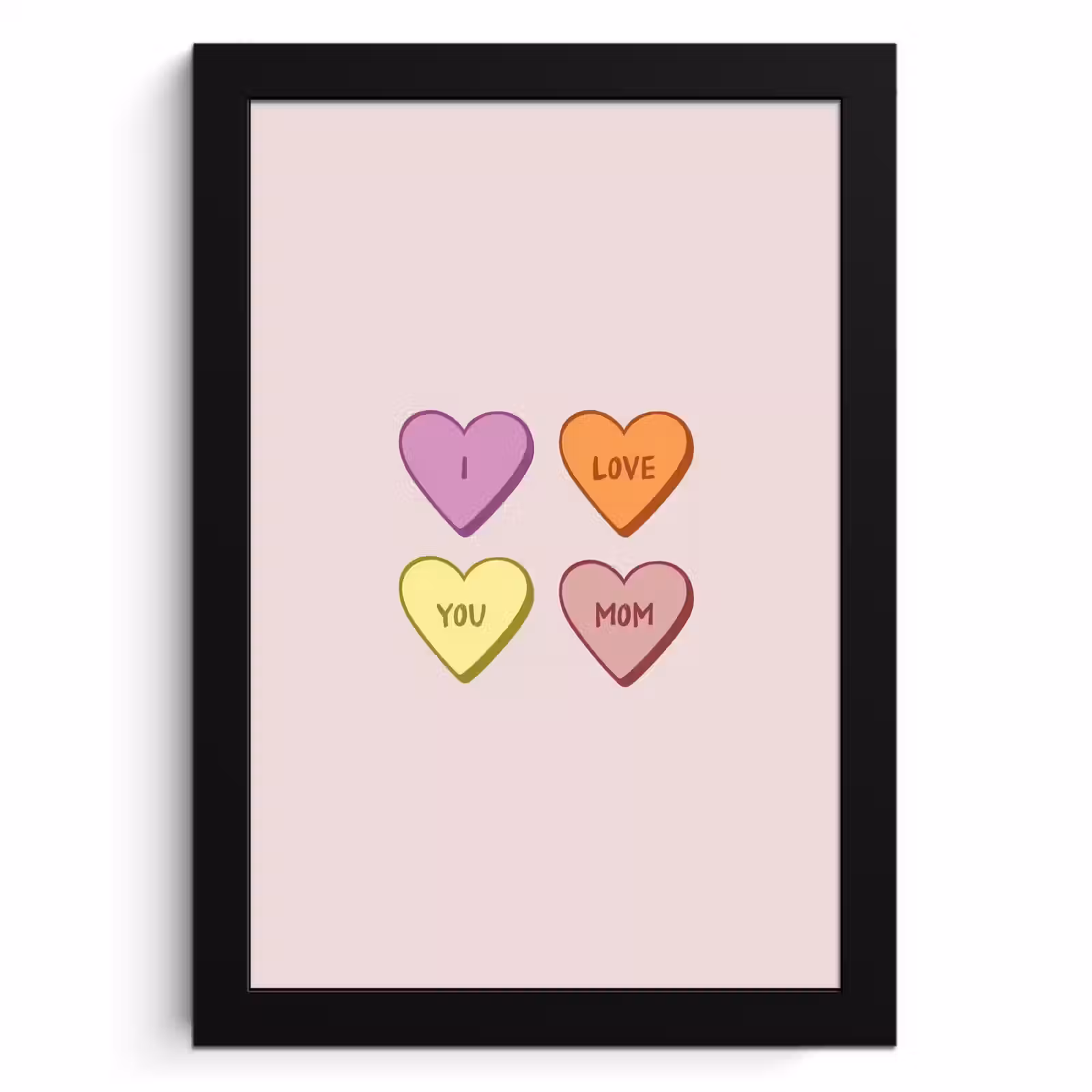 Cuadros enmarcados - Corazones - Pastel - Amor - Madre — 1