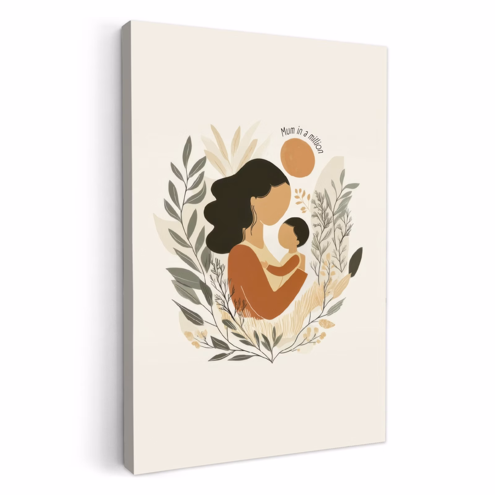 Lienzos decorativos - Ilustración - Cita - Madre — 1