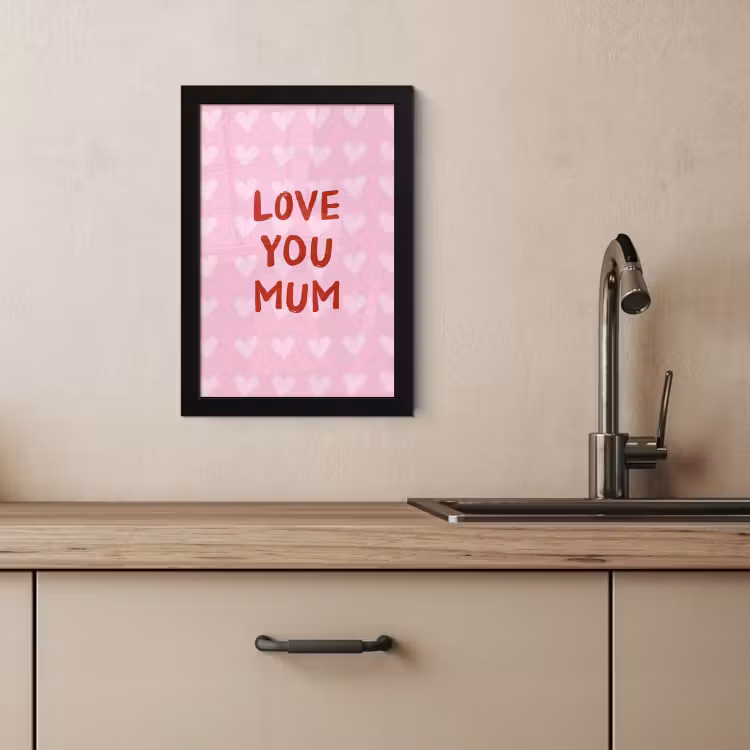 Cuadros enmarcados - Amor - Cita - Madre - Rojo — 3