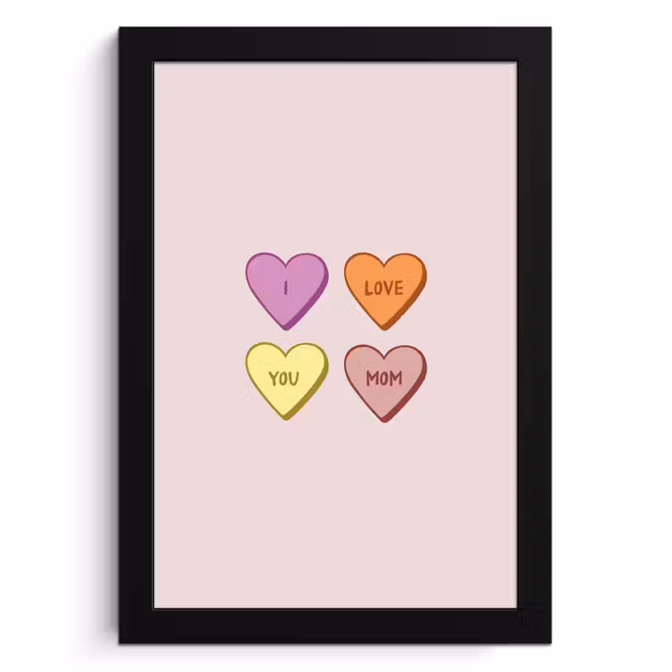 Cuadros enmarcados - Corazones - Pastel - Amor - Madre — 1