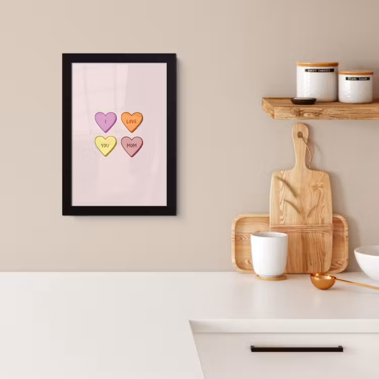 Cuadros enmarcados - Corazones - Pastel - Amor - Madre — 3