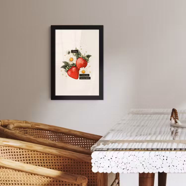 Cuadros enmarcados - Fresas - Margaritas - Cita - Estrellas — 4