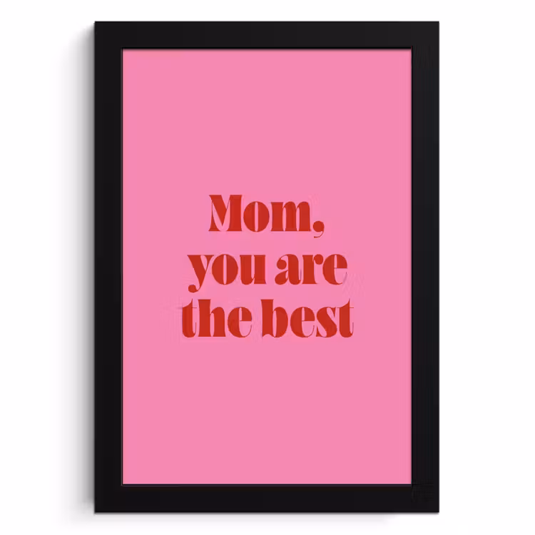 Cuadros enmarcados - Madre - Mensaje - Rosa — 1