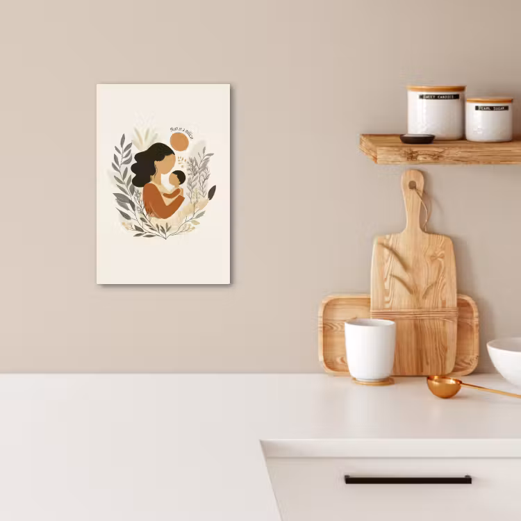 Lienzos decorativos - Ilustración - Cita - Madre — 4