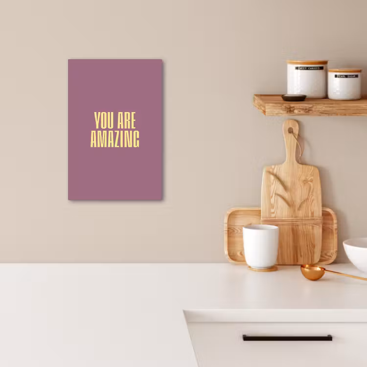 Lienzos decorativos - Texto - Morado - Asombroso — 3
