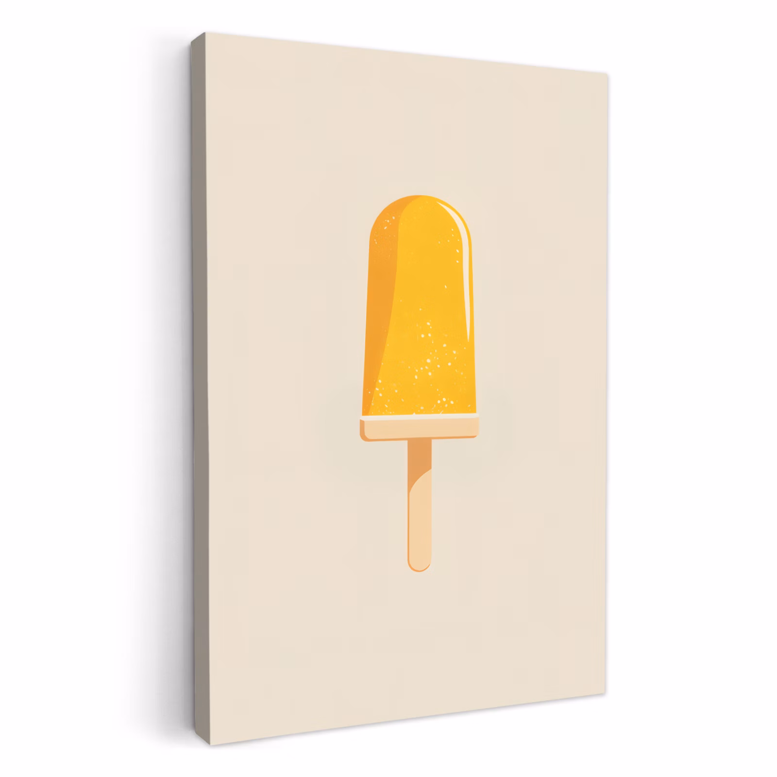 Lienzos decorativos - Naranja - Palo - Helado de agua — 1