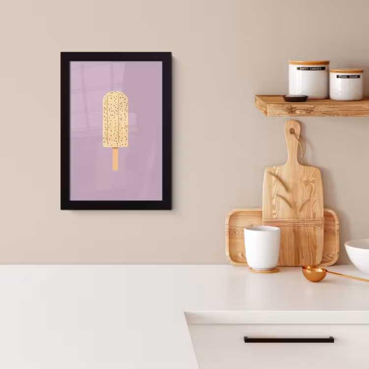 Cuadros enmarcados - Beige - Helado - Moteado — 2
