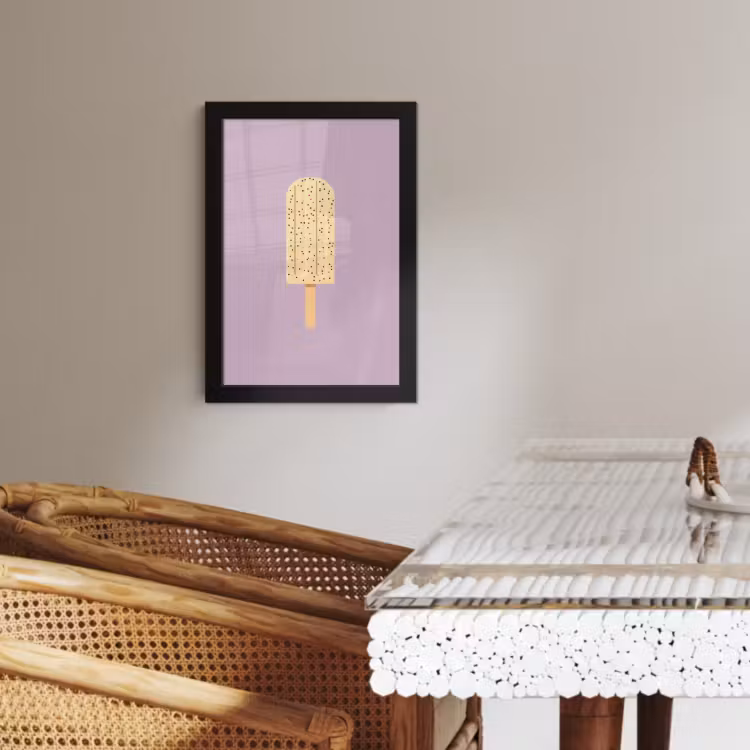 Cuadros enmarcados - Beige - Helado - Moteado — 4