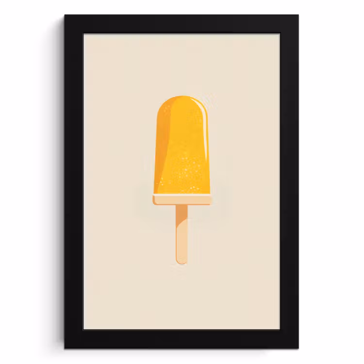 Cuadros enmarcados - Naranja - Palo - Helado de agua — 1