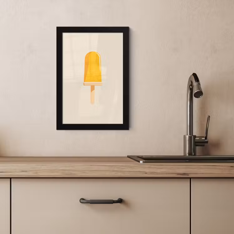Cuadros enmarcados - Naranja - Palo - Helado de agua — 3