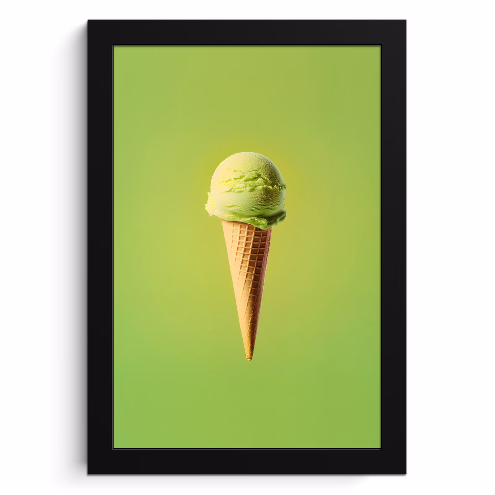 Cuadros enmarcados - Cuerno - Pala de helado - Verde — 1