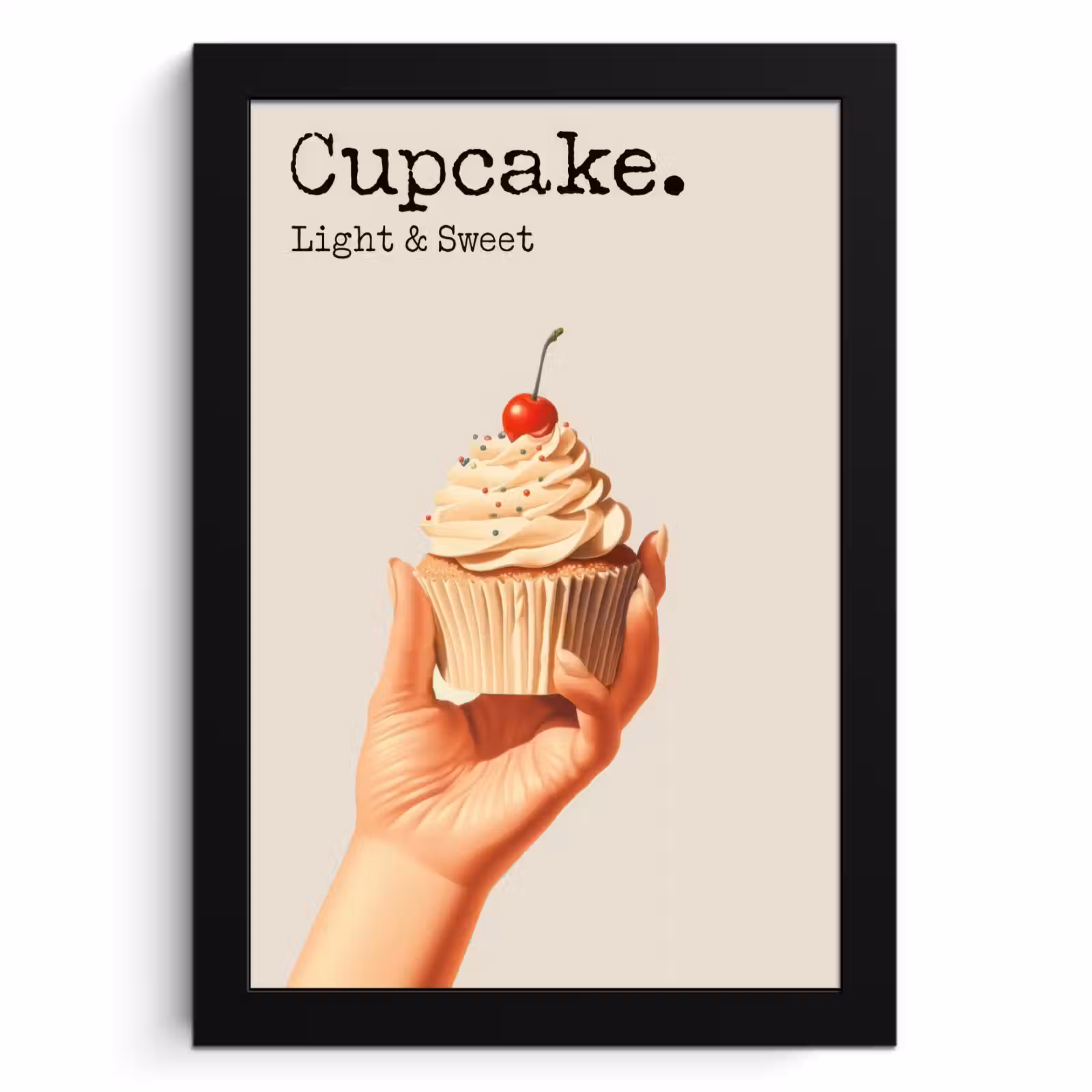Cuadros enmarcados - Cupcake - Dulce - Cereza — 1