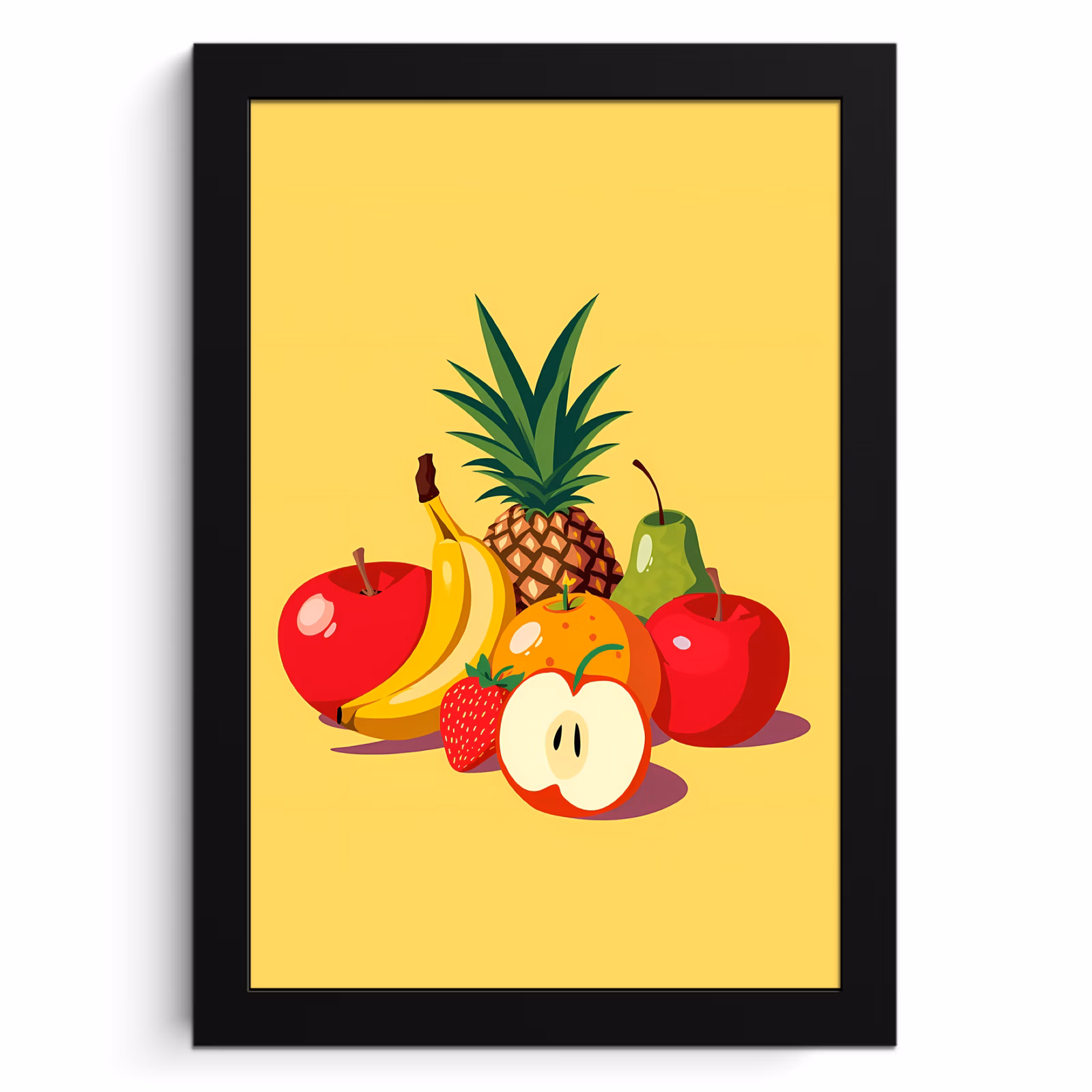 Cuadros enmarcados - Frutas - Ilustración - Colorido — 1
