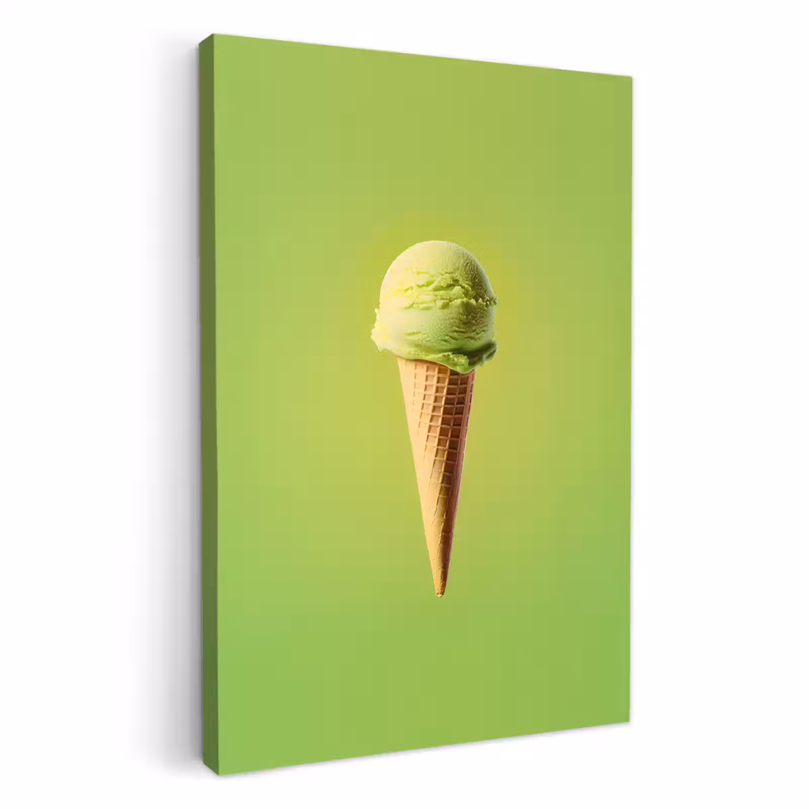 Lienzos decorativos - Cuerno - Pala de helado - Verde — 1