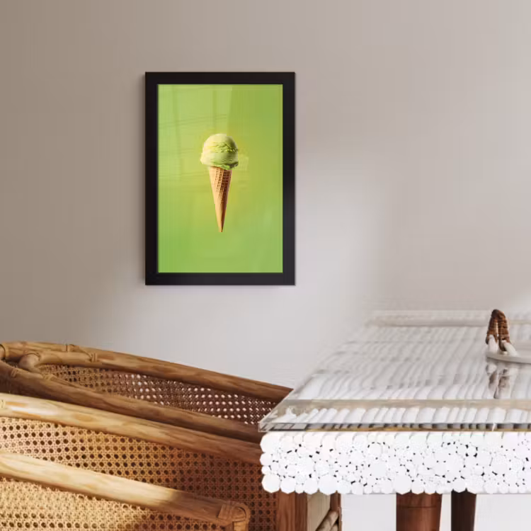 Cuadros enmarcados - Cuerno - Pala de helado - Verde — 3