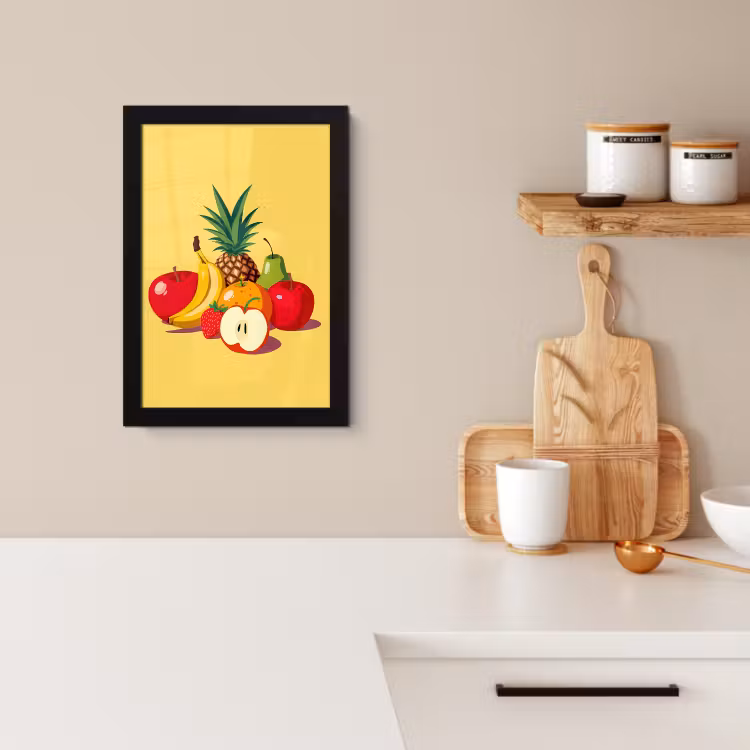 Cuadros enmarcados - Frutas - Ilustración - Colorido — 2