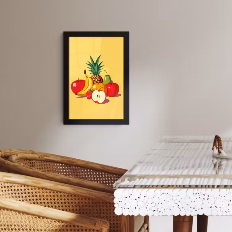 Cuadros enmarcados - Frutas - Ilustración - Colorido — 3
