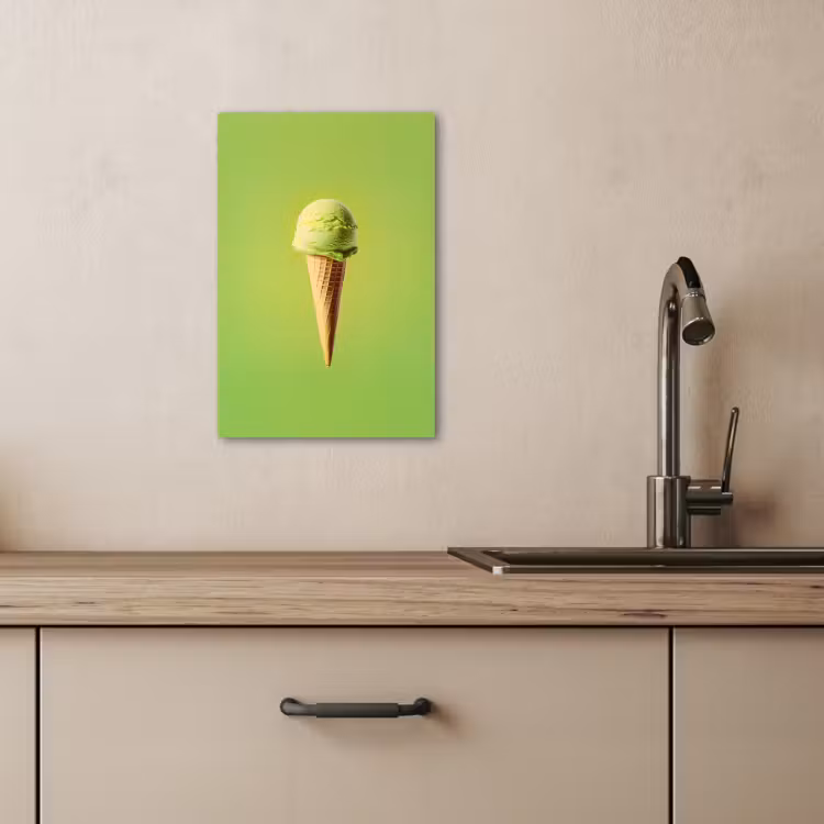 Lienzos decorativos - Cuerno - Pala de helado - Verde — 4