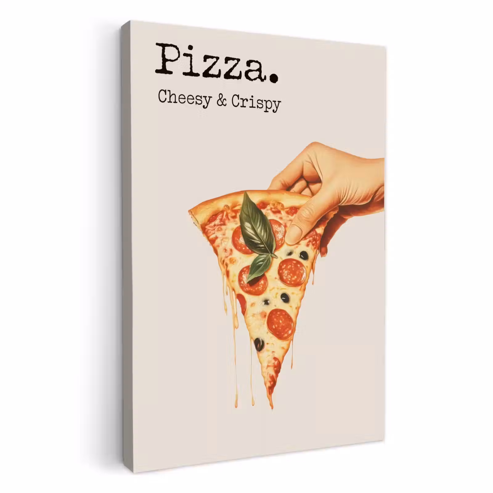 Lienzos decorativos - Pizza - Queso - Pepperoni — 1