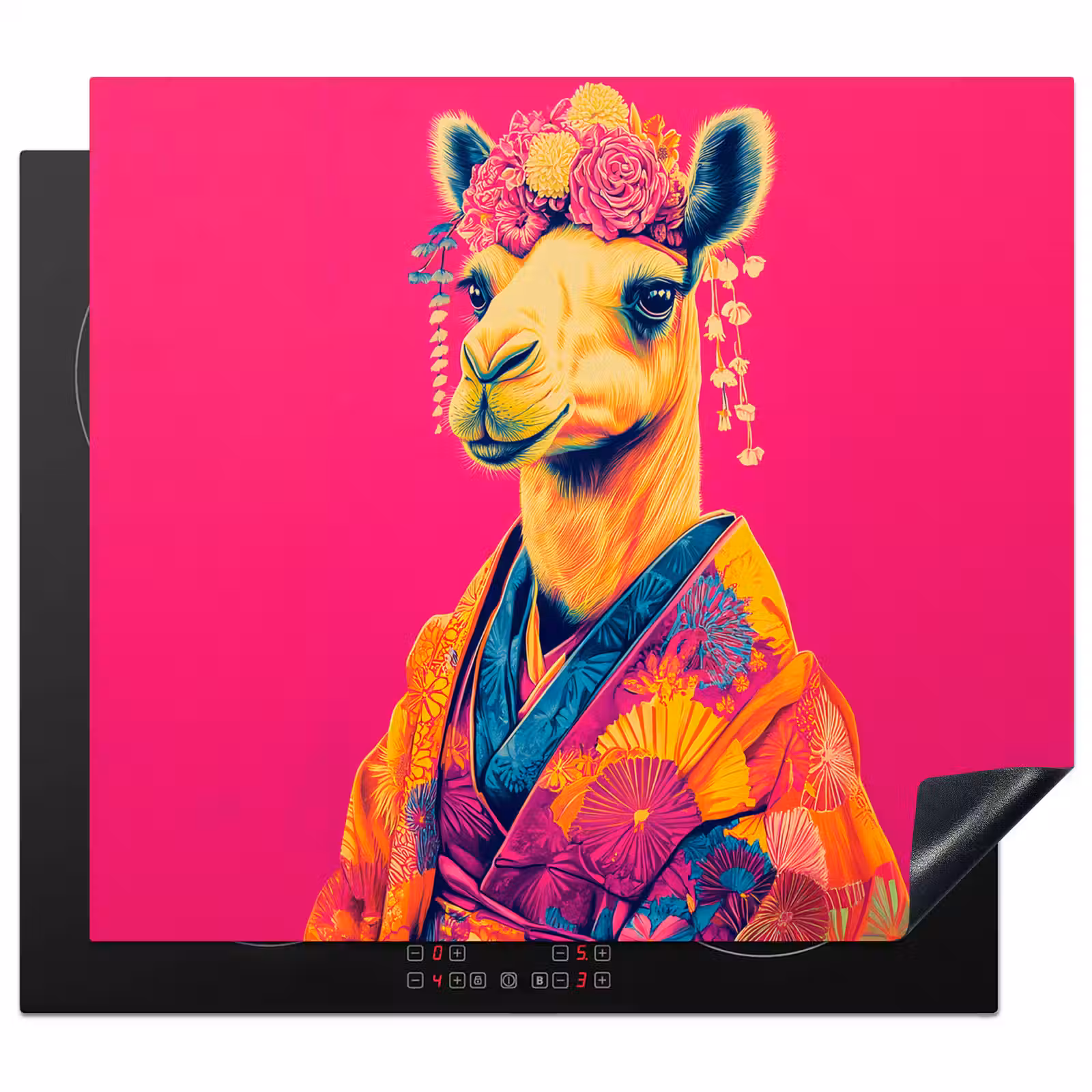 Protector de inducción - Camello - Flores - Kimono - Abanicos — 1