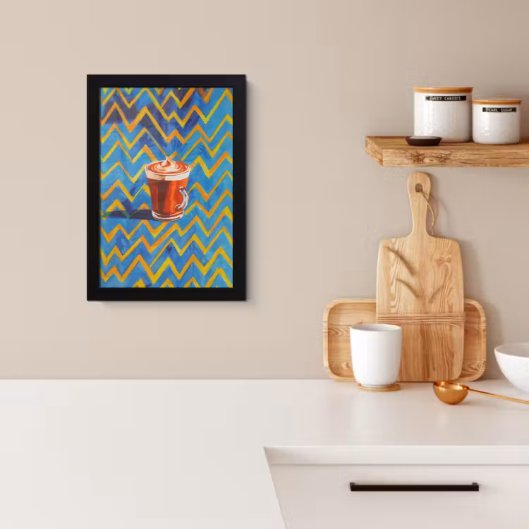 Cuadros enmarcados - Taza - Café - Zigzag - Nata montada — 2