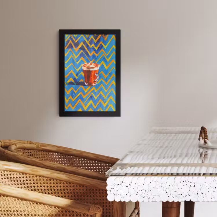 Cuadros enmarcados - Taza - Café - Zigzag - Nata montada — 4