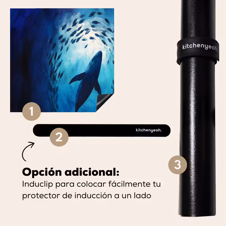 Protector de inducción - Ballena - Pez - Azul oscuro — 8