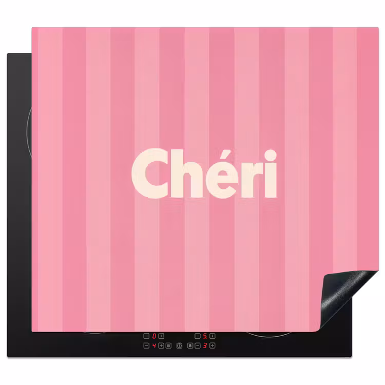 Protector de inducción - A rayas - Rosa - Chéri — 1