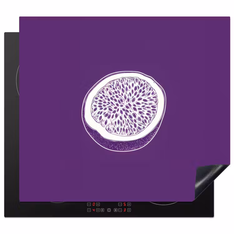 Protector de inducción - Fruta de la pasión - Semillas - Morado - Minimalista — 1