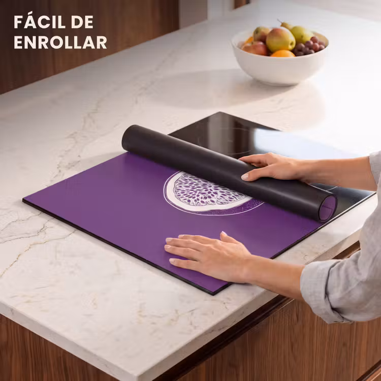 Protector de inducción - Fruta de la pasión - Semillas - Morado - Minimalista — 7