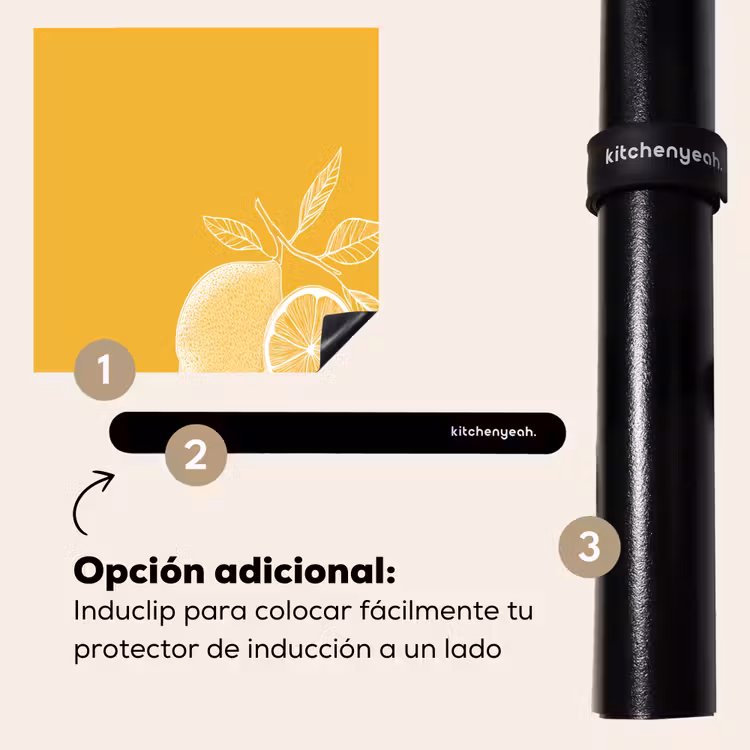 Protector de inducción - Limones - Ilustración - Minimalista - Amarillo — 8