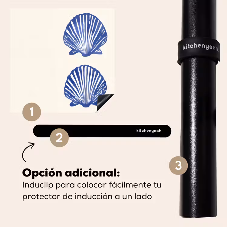 Protector de inducción - Conchas - Azul - Patrón — 8
